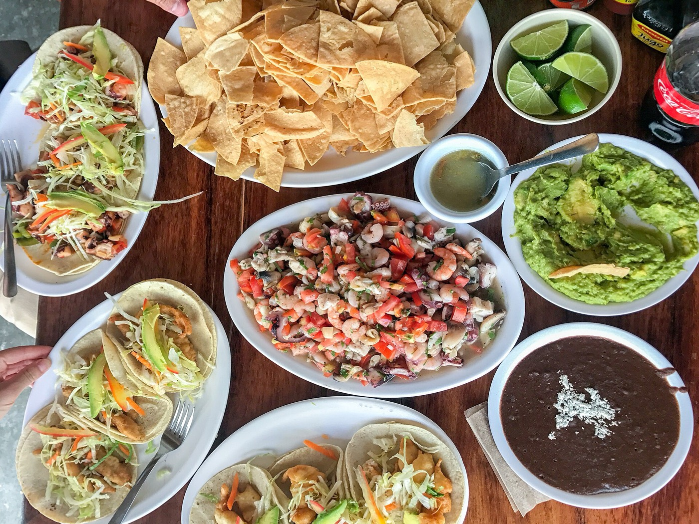 Mexican seafood spread