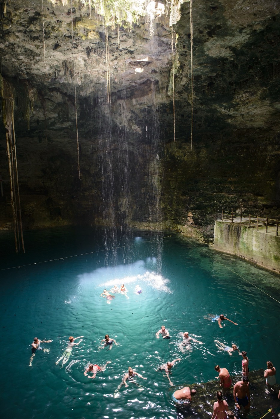 Swimming in a cenote
